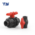 PVC-U ortagonal pvc plastic ball valves thread